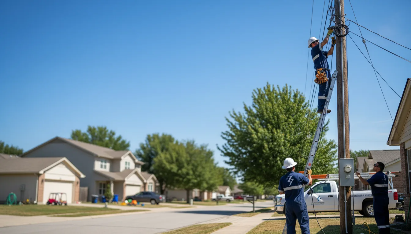 Residential electrician providing installation services in Moro, IL